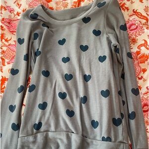 CHASER navy heart sweatshirt